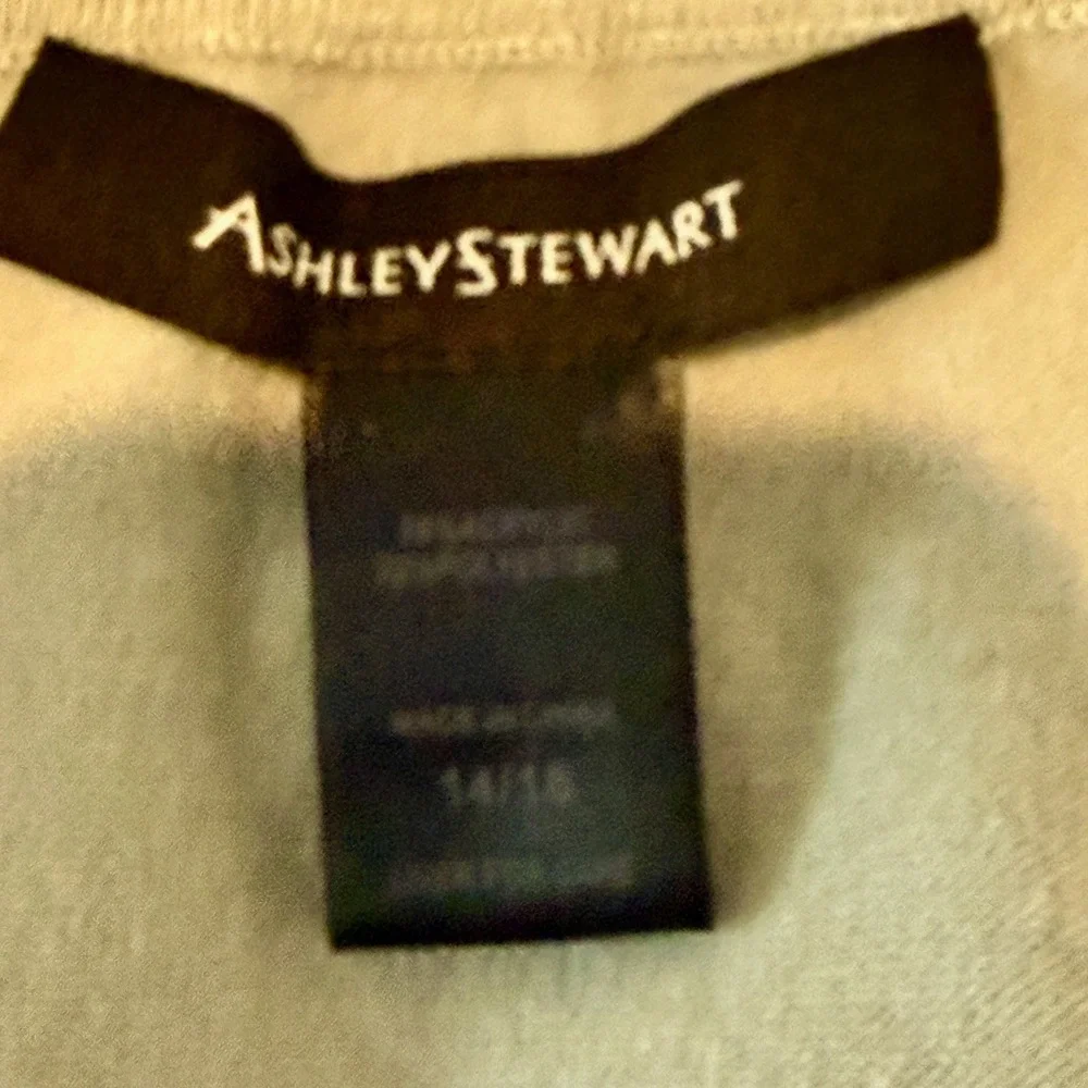 Ashley Stewart Shrug Sweater Womens 14/16 Grey Open Front Knit
